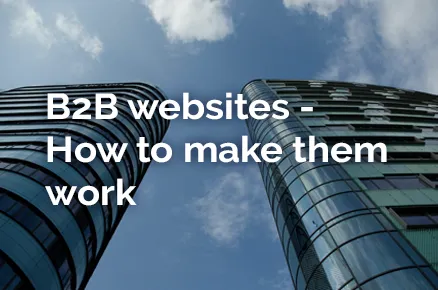 B2B websites - How to make them work
