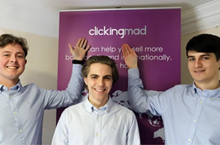Three new employees at Clickingmad