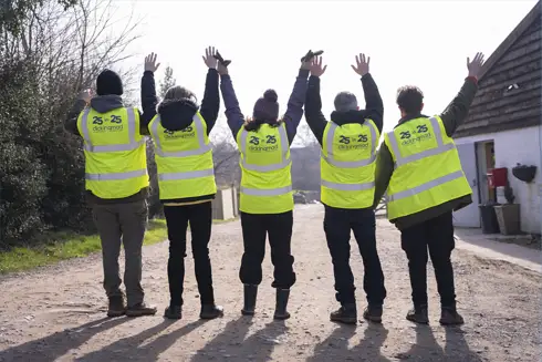 the team tree planting