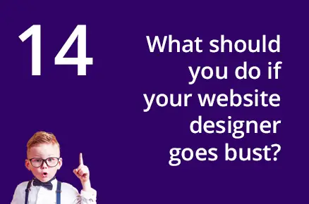 What should you do if your website designer goes bust?